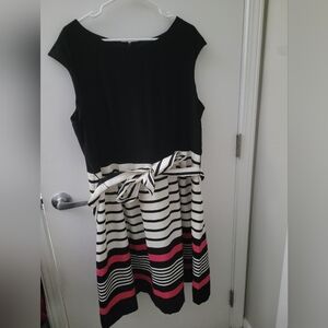 CJ Banks Striped Dress, Size 18W